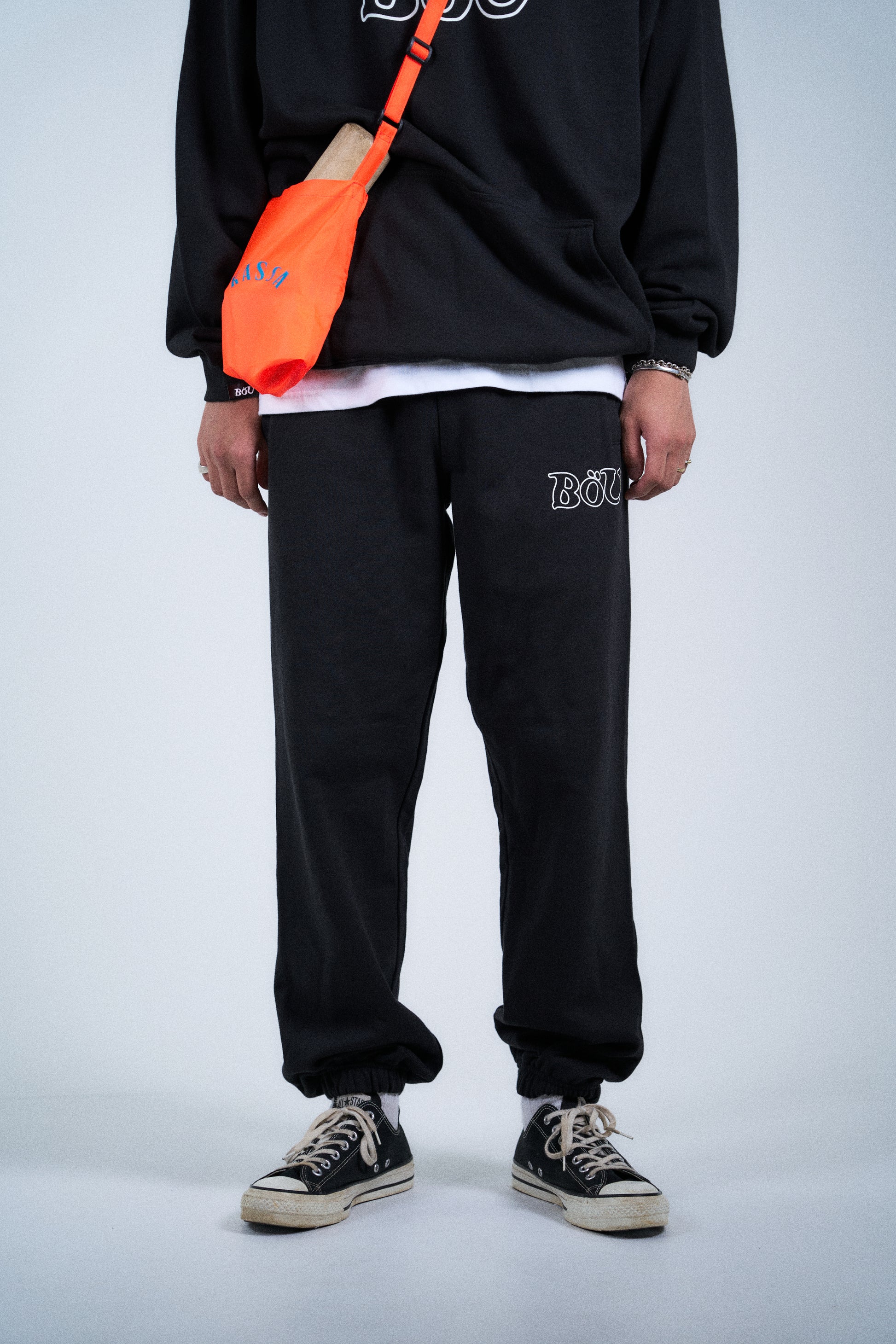 WAVE LOGO SWEAT PANTS（BLK）