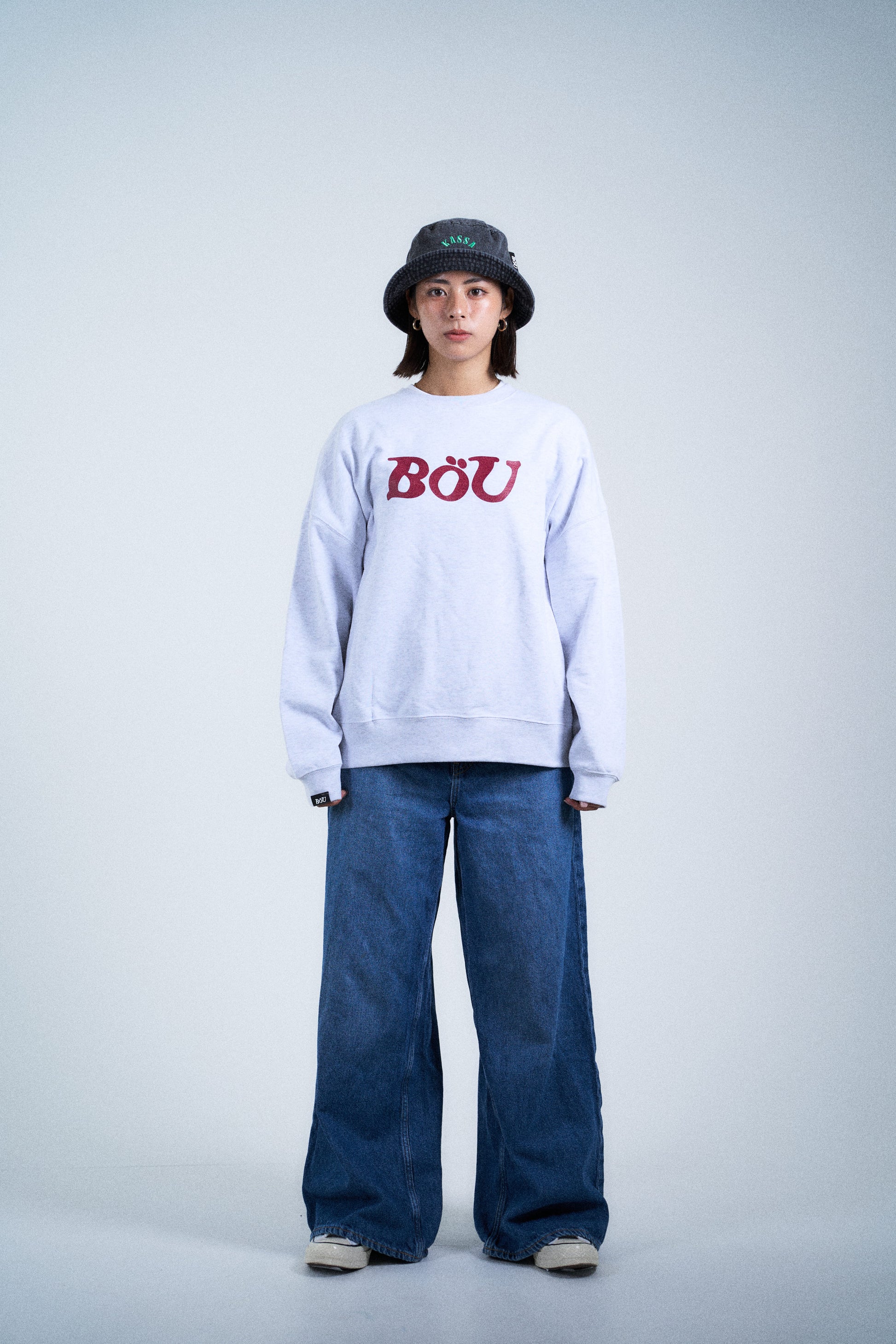 WAVE LOGO SWEAT SHIRT（GRAY）