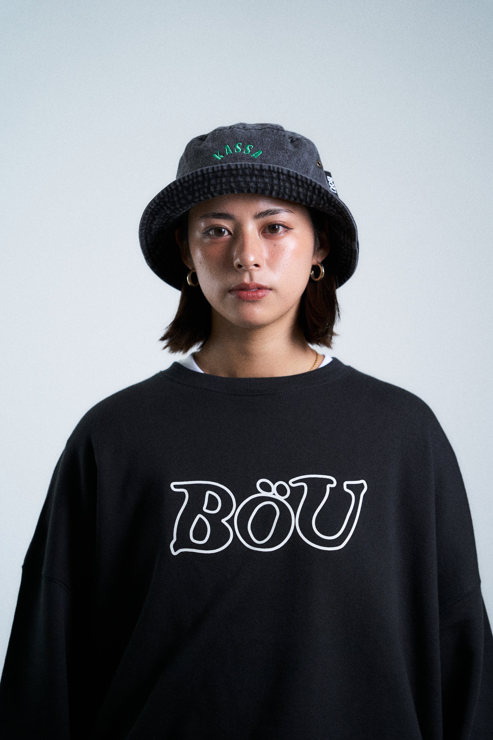 WAVE LOGO SWEAT SHIRT（BLK）