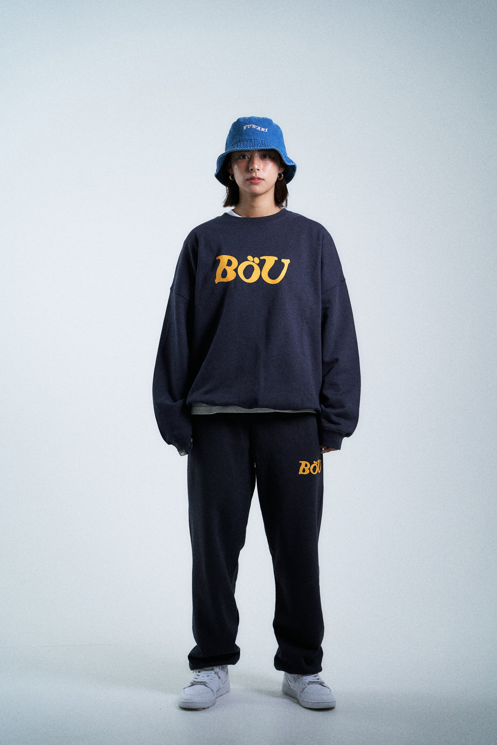SLUNG BACKET HAT（BLUE）【FUWARI】