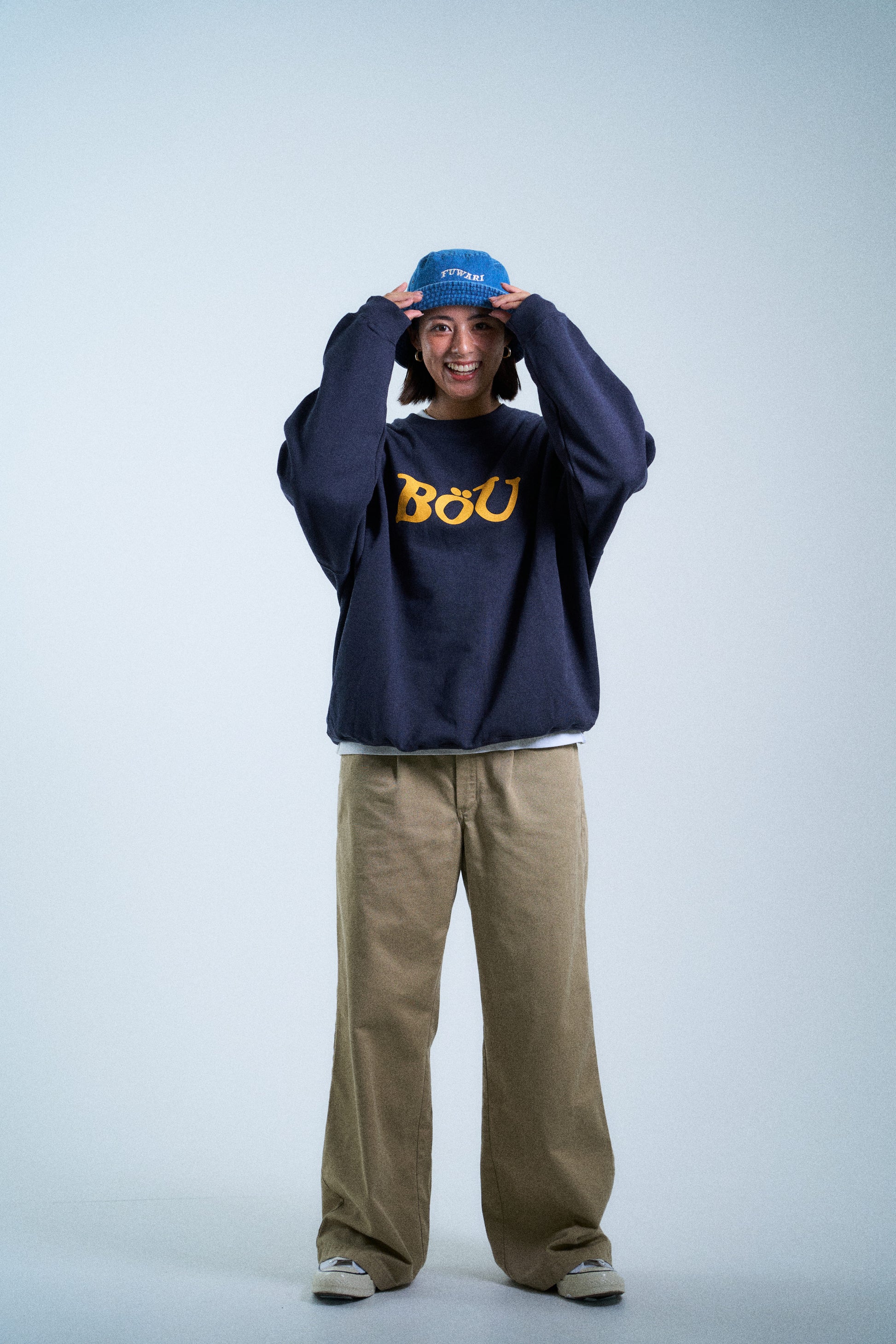 WAVE LOGO SWEAT SHIRT（NAVY）