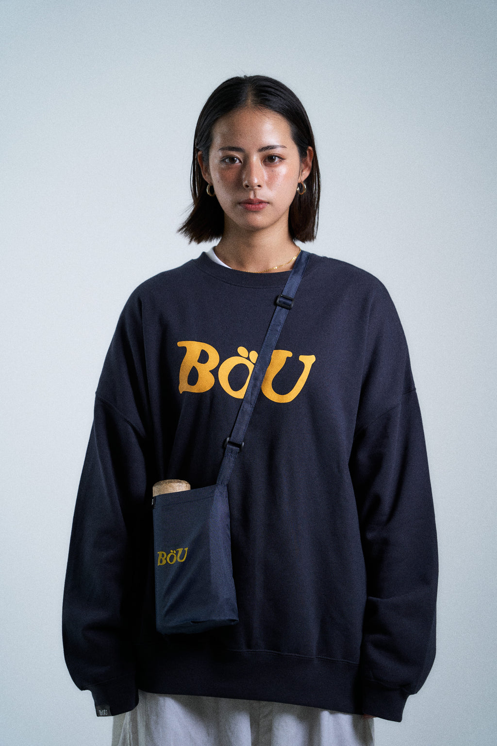 WAVE LOGO SWEAT SHIRT（NAVY）