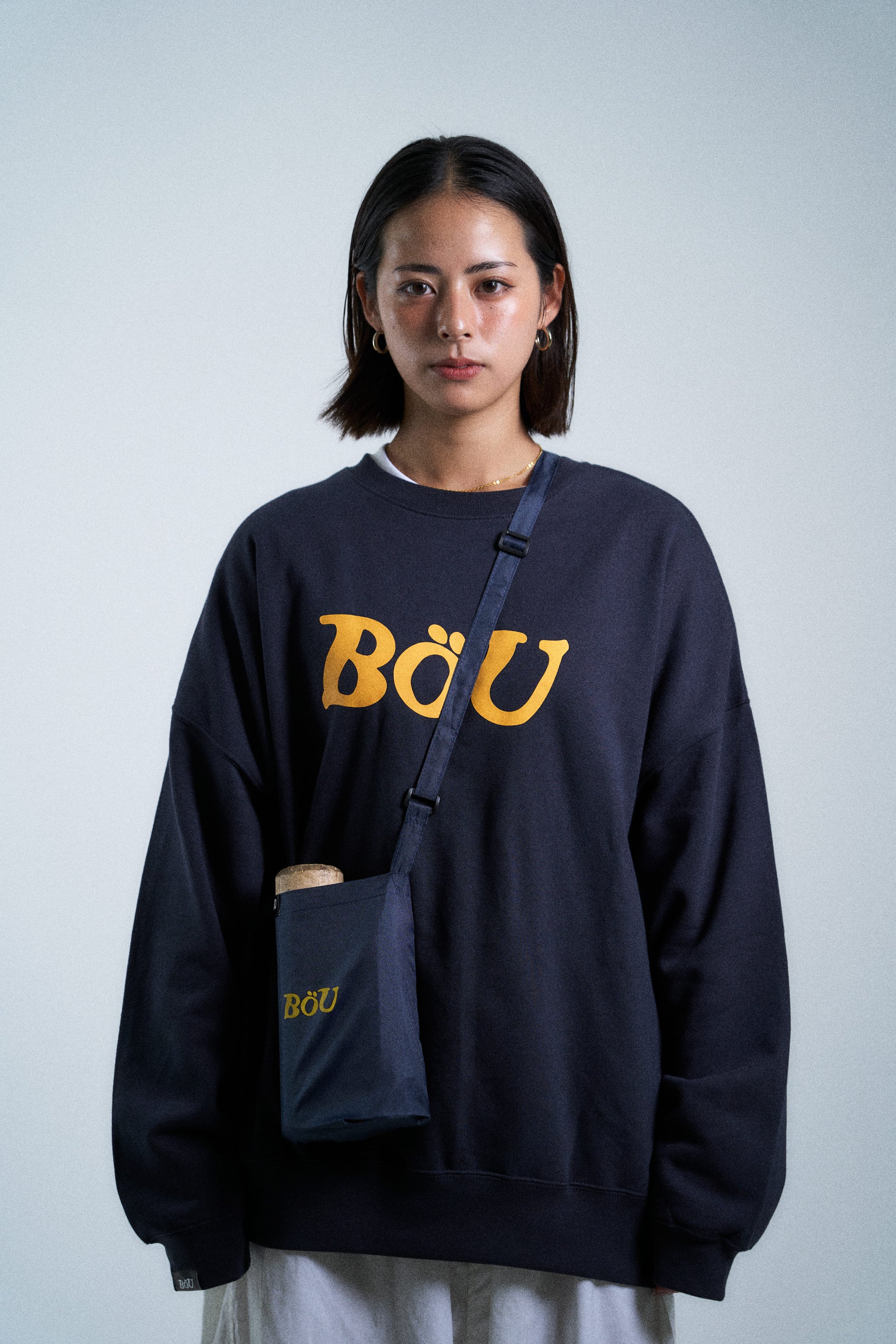 WAVE LOGO SWEAT SHIRT（NAVY）