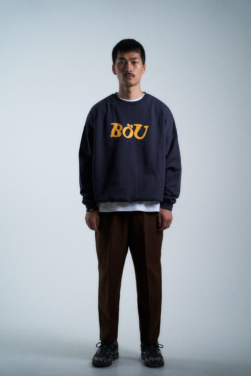 WAVE LOGO SWEAT SHIRT（NAVY）