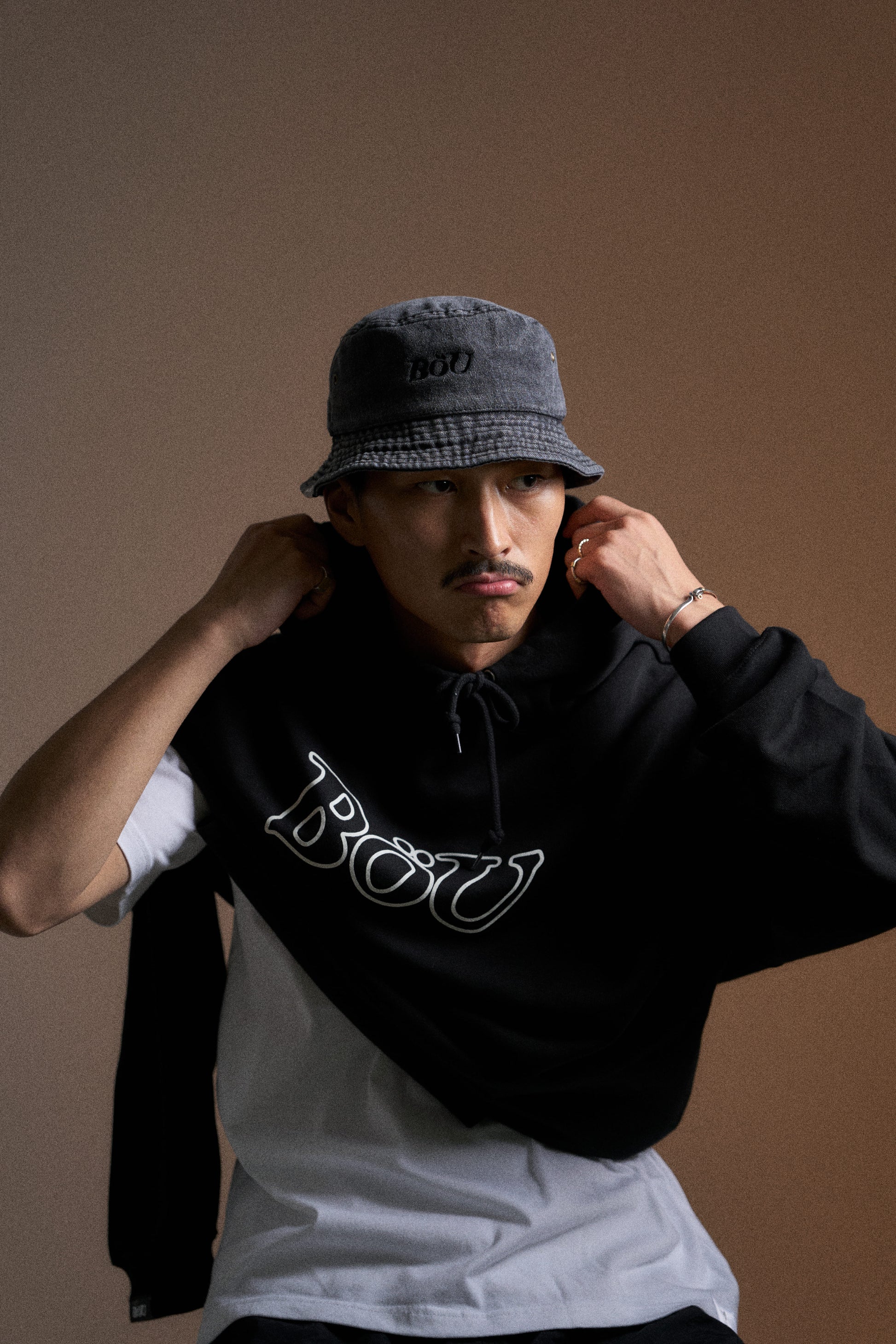 WAVE LOGO PARKA（BLK）