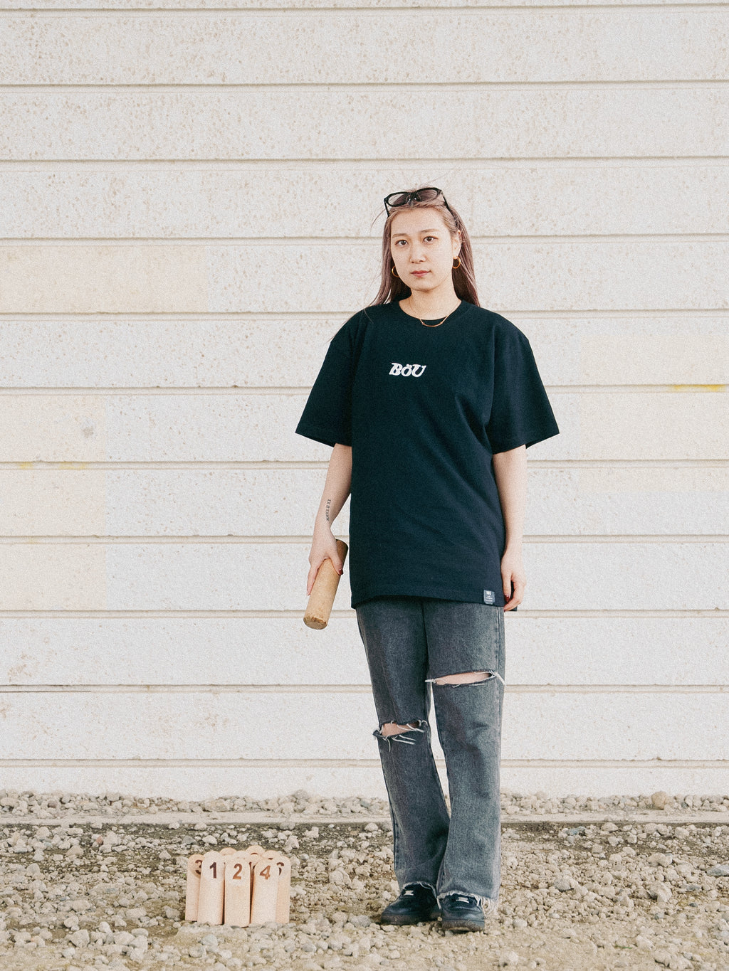 WAVE Logo T Shirt（BLK）