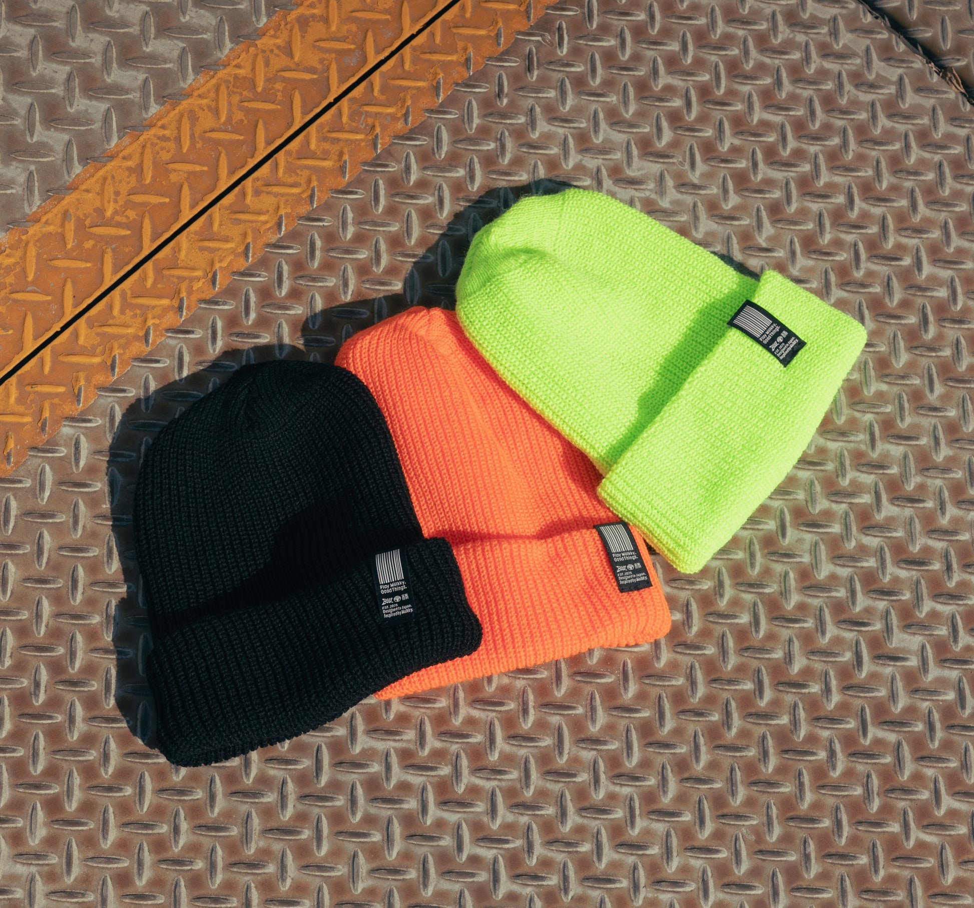 BASIC BEANIE（SAFETY GREEN）