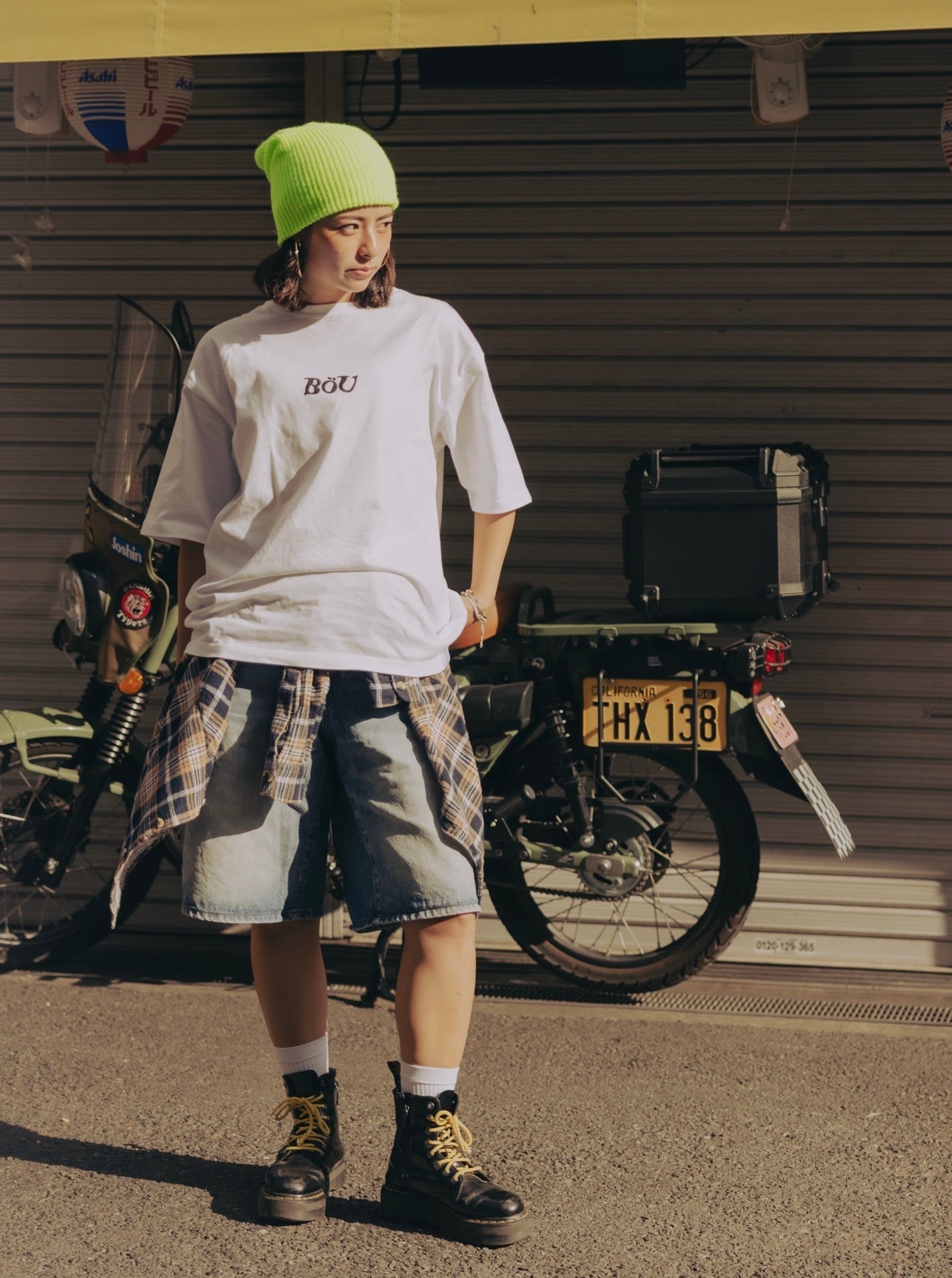 BASIC BEANIE（SAFETY GREEN）