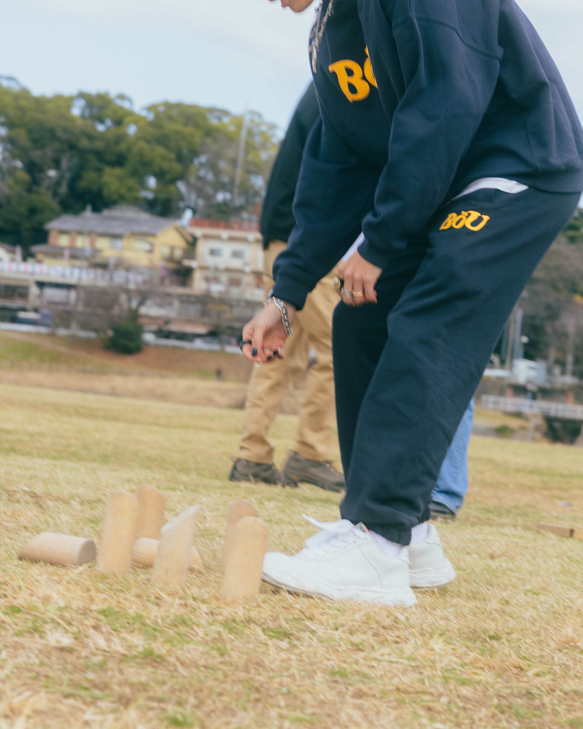 WAVE LOGO SWEAT SHIRT（NAVY）