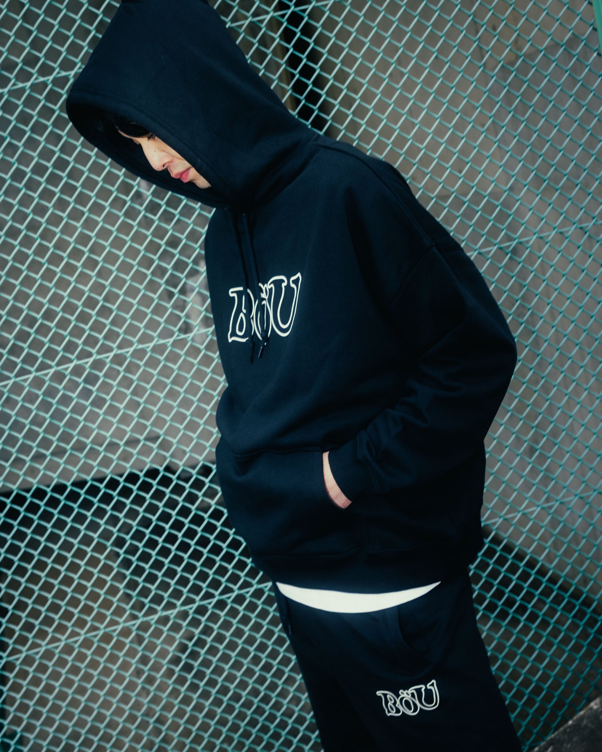 WAVE LOGO SWEAT PANTS（BLK）