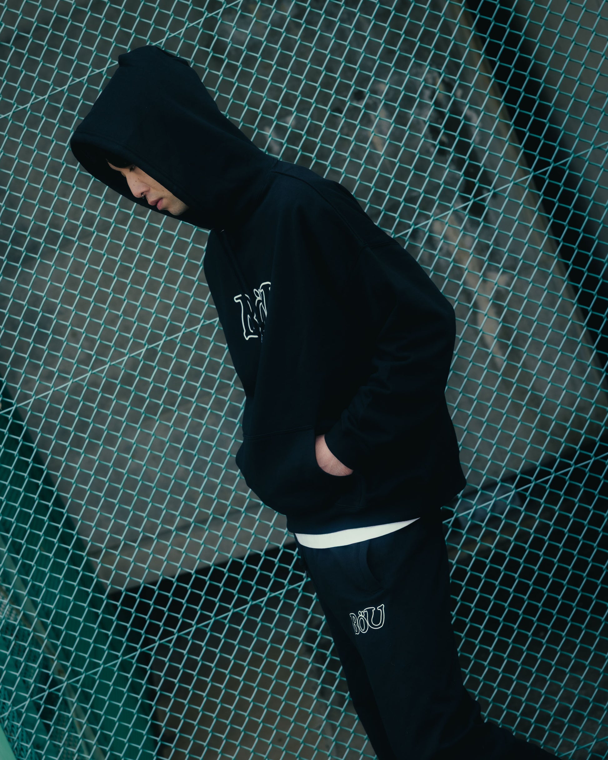 WAVE LOGO SWEAT PANTS（BLK）