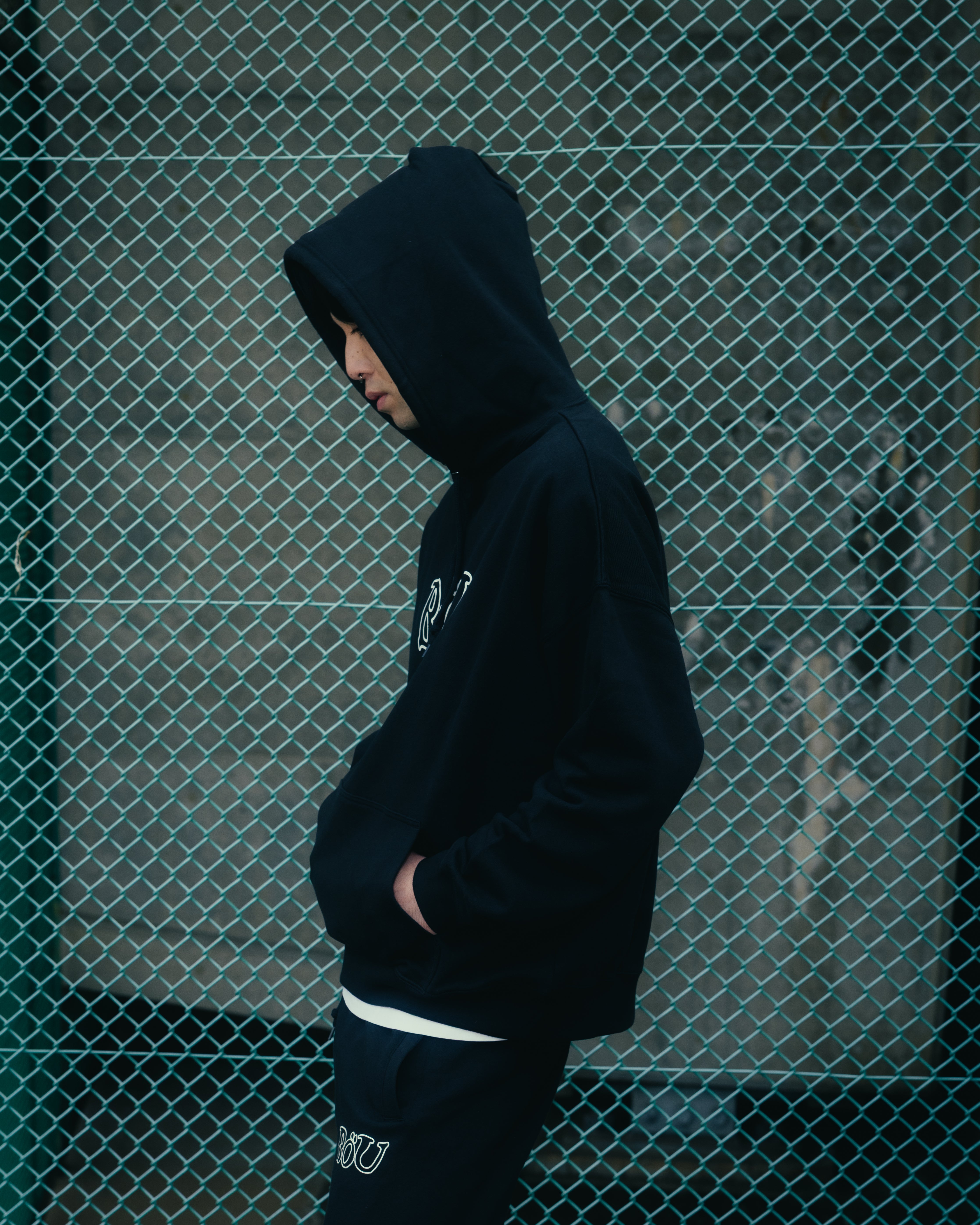 WAVE LOGO SWEAT PANTS（BLK） – BöU Official Store