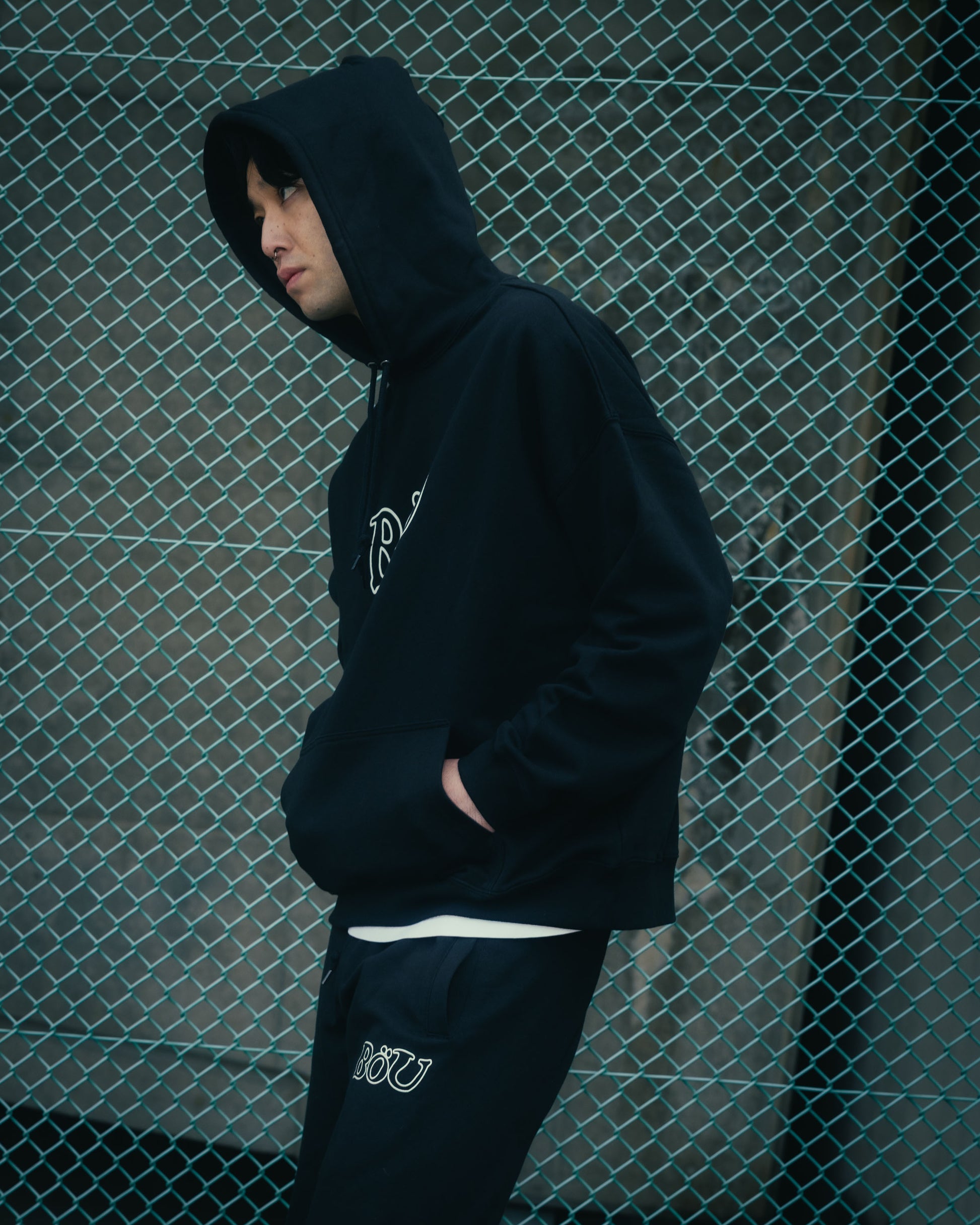 WAVE LOGO SWEAT PANTS（BLK）