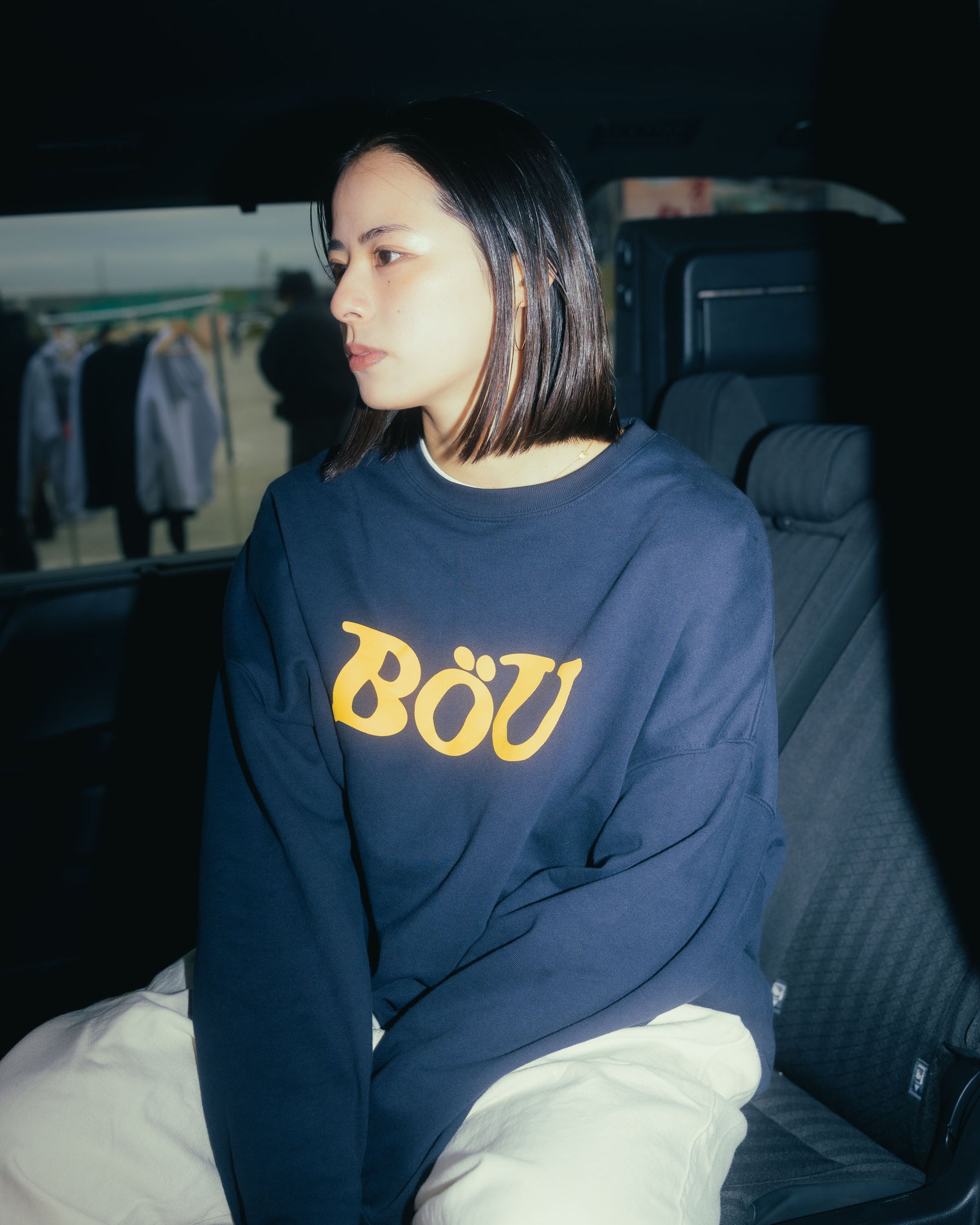 WAVE LOGO SWEAT SHIRT（NAVY）